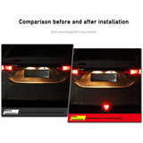 1PCS F1 Style Universal Led Brake Stop Light Triangle LED Rear Tail Light Reverse Safety Strobe Lamp for Car Auto Motorcycle 12V