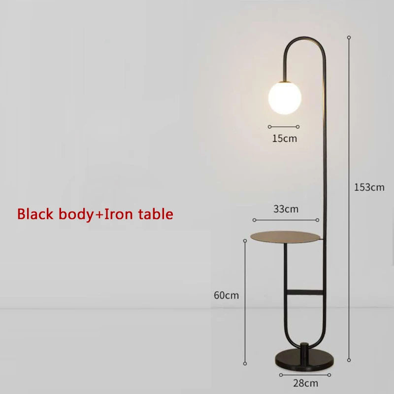 2026 Modern Nordic Floor Lamp Marble Gold Round Table LED Standing Light Art Deco Design for Living Room Sofa Side