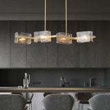 2025 New Creative Crystal Chandelier Modern Luxury Living Room Restaurant Pendant Light Irregular Luster Bar Table Hanging Lamps