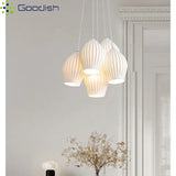 Nordic Modern Ceramic Lantern Energy-Saving LED Pendant Light - Creative Art Ceiling Chandelier Lamp Fixture for Restaurant, Dining Room & Home Decor