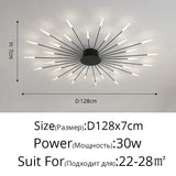 Modern Rotating Pen Tip LED Ceiling Light - Creative Sculptural Art Chandelier