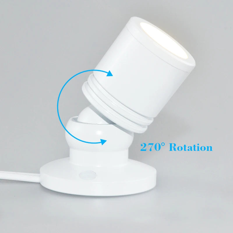 Led Spotlight Wine Cabinet Light Kitchen 2/4/6/8/10/12 Pack Lighting Kit Button Switch EU Plug for Jewelry Showcase Spot Lights