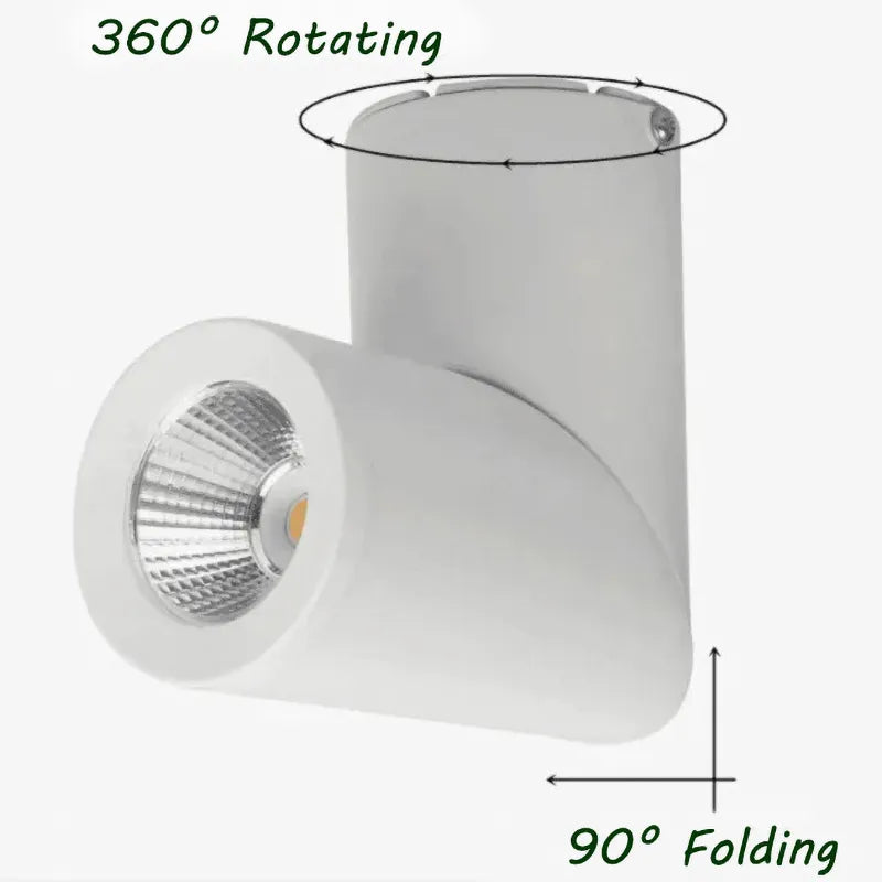 Dimmable Cylinder LED Downlights Surface Mount 7W 12W 15W 18W 24W COB Ceiling Spot Lights AC85~265V Round Lamps indoor Lighting