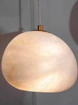Luxury Marble Pebble Chandelier - Modern Alabaster Pendant Light for Staircase