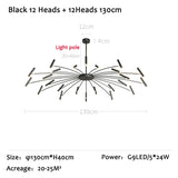 Living Room Lamps Modern Led Ceiling Chandelier Nordic Dining Room Bedroom Chandeliers 110V/220V Home Interior Hanghing Lighting