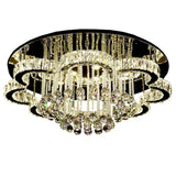 Led Lighting Square Round Ceiling Chandelier Lustre Lamp Crystal Ceiling Lamp Modern Minimalist Pendant Villa Living Room Lamp