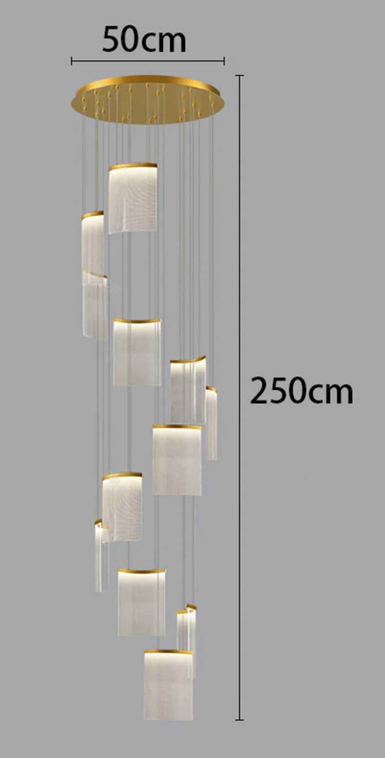 Modern Home Decor Led Chandeliers Pendant Lights Ceiling Lamps For Staircase for Living Room Loft Hanging Light Indoor Lighting