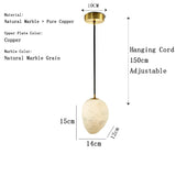 2026 New Designer Lustre Chandelier Marble Dimmable LED Ceiling Pendant Light Height-adjustable for Hotel Grand Foyer