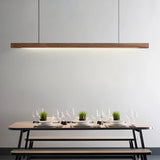 Nordic Luxury Pendant Lights Wooden Long Line Pendant Lights LED Light Kitchen Island Dining Room Office Desk Lamp Lighting