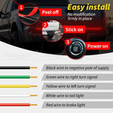 12V 24V Tailgate Light Bar 59 Inch Turn Signal Dynamic Triple Row Tail Light Red Brake Reverse Flash For Pickup Trailer Truck