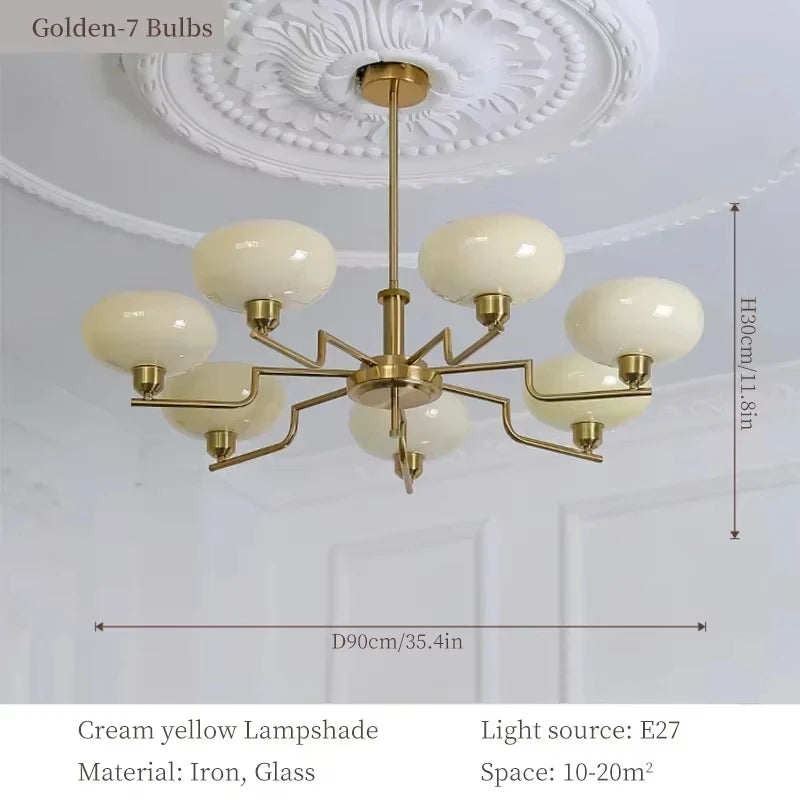 Vintage Bauhaus LED Chandeliers Pendant Lamp Bedroom Study Room Living Dining Room Hanging Lighting Designer Nordic Retro Lamp