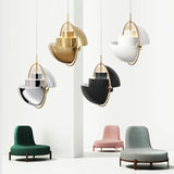 Modern Iron Pendant Lamp Danish Multi Lite Pendant Lamp Bedroom Parlor Dining Room Restaurant Decors LED Deformable Hanging Light