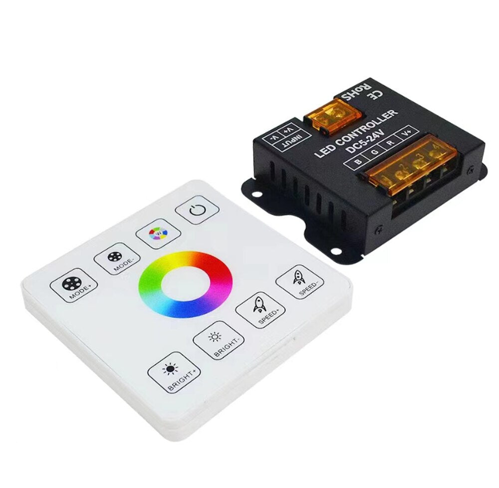 86sty 2.4G RF Single color/CCT/RGB/RGBW/RGBWC LED Strip Light Controller wireless remote Touch Panel Switch Dimmer 5V 12V 24V