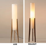 Japanese Retro Wabi - sabi Solid Wood Floor Lamp Study Hotel Art Decorative Corner Standing Lamp Living Room Bedroom Café's E27 Lamp