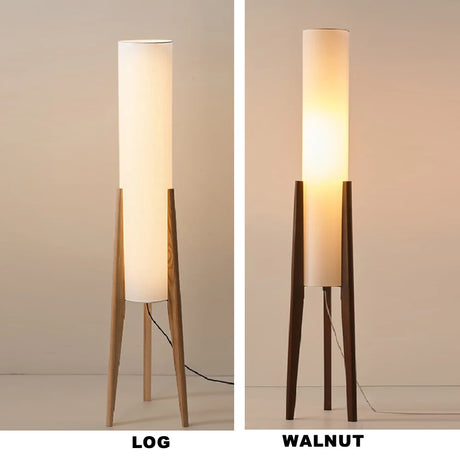 Japanese Retro Wabi - sabi Solid Wood Floor Lamp Study Hotel Art Decorative Corner Standing Lamp Living Room Bedroom Café's E27 Lamp