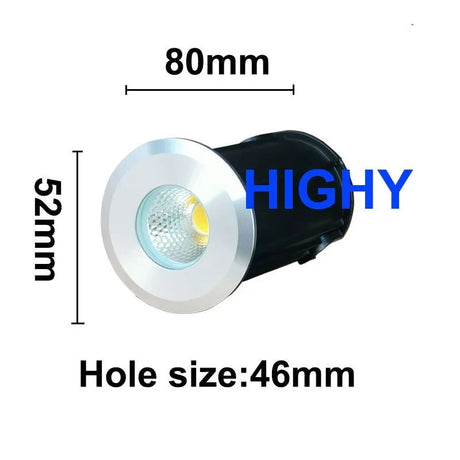 LED Underground light 3W 5W 10W COB Floor Lamp Outdoor Ground Spot Landscape Garden Square Path Buried Yard 85-265V DC12V IP68