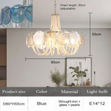 French Flower Glass Pendant Light Creamy Pearl Romantic Master Bedroom Lighting High-end Restaurant Lights