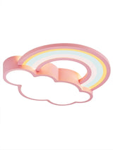 LED Children's Room Ceiling Lamp Cartoon Rainbow Clouds Simple and Warm Boys and Girls Bedroom Princess Room Light Fixtures