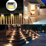 Stainless Steel Solar LED Deck Lights - Waterproof Outdoor Step & Stair Lamp for Backyard, Fence & Patio Pathway