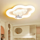 Modern Cream Style Nursery Decor Boy Girl Bedroom Ceiling Lamps Cloud Light LED Children's Room Baby Room Ceiling Lights