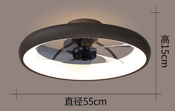 Nordic White Black Gold Ceiling Fan Light DC Motor Remote Control Reversible Bedroom Dining Room Ceiling Fan Light Living Room