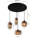 Nordic Modern LED Pendant Lights Fixtures Bedroom Dinning Living Room Light Wood Color Glass Hanging Lamp Luminaria