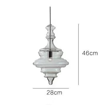 Italian Designer Industrial Water Grain Galss Glass Lamp Dining Room Hanging Lights Staircase Kitchen Island Lighting