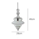 Italian Designer Industrial Water Grain Galss Glass Lamp Dining Room Hanging Lights Staircase Kitchen Island Lighting