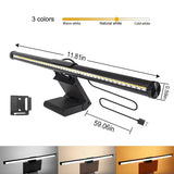 Stepless Dimmable RGB Monitor Light Bar - LED Screen Hanging Lamp with Backlight Atmosphere for Gaming & Study