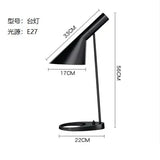 Modern LED Corner Floor Lamp Black White Lights Designer Arne Jacobsen Study Living Room Bedroom Stand Decoration Home Lighting