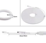 5V USB RGB LED Neon Strip Light 24key Remote Control Adhesive Tape 3535 108LED/m 6x12mm Waterproof Flexible Lamp Home Decoration