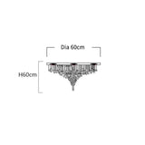 Luxury Large Staircase Led Chandelier Modern Stone Crystal Light Fixture Living Room Long Hallway Lobby Indoor Home Hanging Lamp