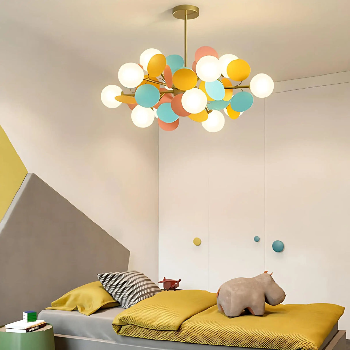 Pendant Lamp Glass Ball Ceiling Hanging Light Suspension for Bedroom Dining Living Room Kitchen