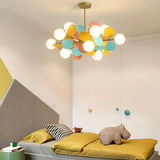 Pendant Lamp Glass Ball Ceiling Hanging Light Suspension for Bedroom Dining Living Room Kitchen