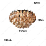 Postmodern Rhomboid Glass Pendant Ceiling Lights 2026 Copper Bronze Home Decoration Chandelier Lighting for Bedroom Living Room
