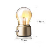 Led bulb Classical blowing desk lamp decoration light Retro USB Rechargeable Night Light Desk Table LED Lamp Decors Lights