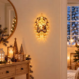 LED Angel Blessing Wall Light Wall Mounted Christmas Wall Decor Starglow Cascading Glowing Star Light Warm White Lights