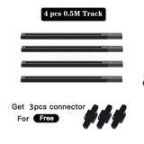 LED Track Light System & Rail Kit - Modern Ceiling Floodlight Spot Lighting Fixture for Living Room, Bedroom, Office & Clothing Store
