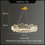 Modern Petal Pendant Light Ring Highlight Acrylic Restaurant Bedroom Decorativos Deluxe Design Living Room Hanging Lamp Fixtures