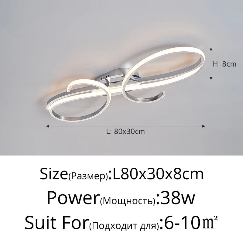 2026 Luxury Atmospheric Living Room Bedroom Ceiling Light Modern Simple High-end LED Dining Hall Ceiling Lamps Creative Home Light