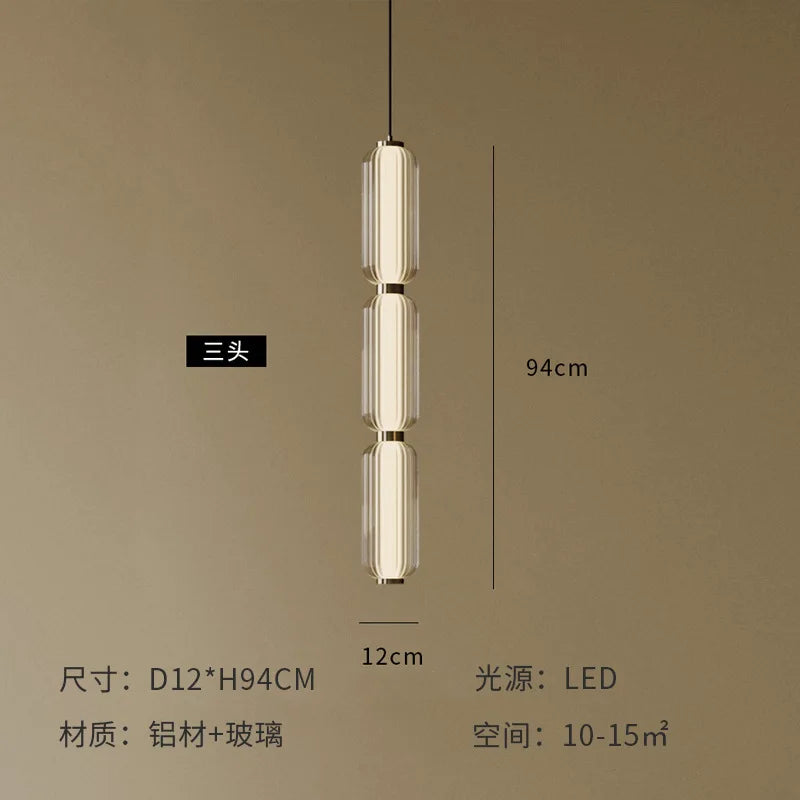 2026 Italy Light Luxury Hotel Living Room Chandelier High-grade Nordic Restaurant Staircase Combination Small Pendant Lights LED