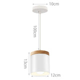 Loft Modern Pendant Light Wood Nordic Hanging Lamp Kitchen Lighting Fixture Industrial Chandelier Hanglamp Living Room Luminaire