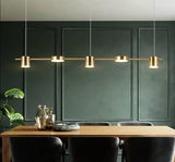 Modern Minimalist Pendant Light Strips Hanging Lamp Luxury Chandelier Lighting Fixture for Bar Dining Room Table Study