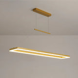 2026 New Scandinavian Nordic Minimalist Modern Simple Office Rectangular Desk Lamp Front Desk Bar LED Pendant Light