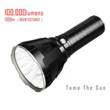 Powerful Flashlight 100000LMs Rechargeable Outdoor Hunting Self Defense Torch XHP70.2 LED Tactical Searchlight