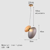 Nordic Creative Cobblestone Glass LED Pendant Chandelier for Restaurant Kitchen Bedroom Bedside Hotel Indoor Decor Lighting 2026