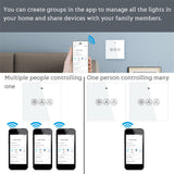 Ceiling Fan Smart Switch WiFi Fan Controller Phone App Voice Remote Control Plastic Switch EU