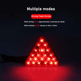 1PCS F1 Style Universal Led Brake Stop Light Triangle LED Rear Tail Light Reverse Safety Strobe Lamp for Car Auto Motorcycle 12V
