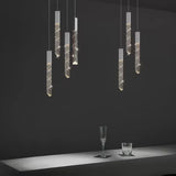 Luxury K9 Crystal LED Pendant Light - Customizable Duplex Staircase Hanging Chandelier Lamp for Living Room, Bedroom, Hotel & Shop