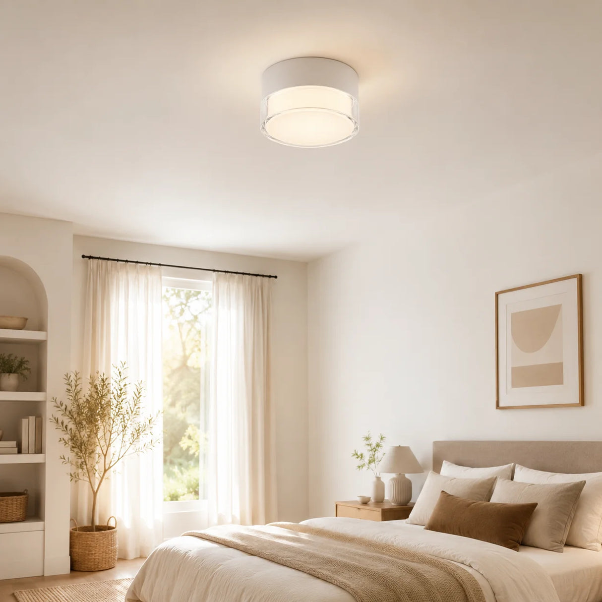 7W Circular Spot Light, 3000K 4000K Optional, LED Downlight Surface Mounted Nordic Ceiling Light Living Room Lighting